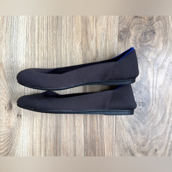 Rothy’s The Flat Size US 6.5 FIG PYTHON Ballet Flats Shoes EUC - Picture 4 of 6